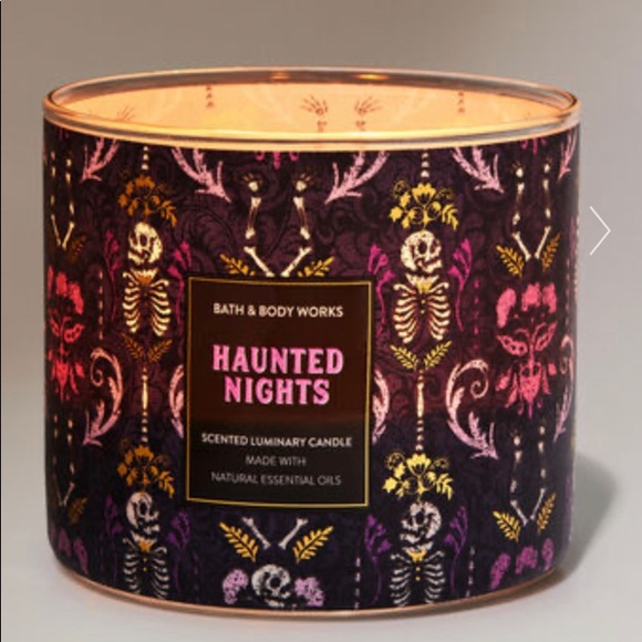 BB&W NWT Haunted Nights 3-Wick Candle